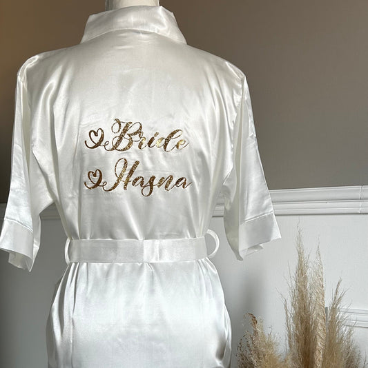 Nuisette + Peignoir blanc