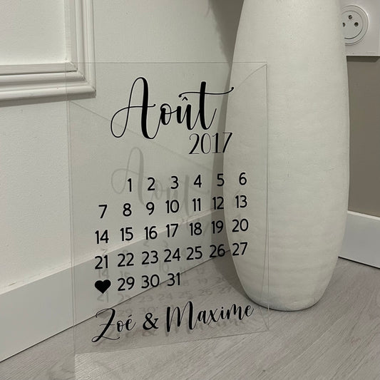Calendrier couple