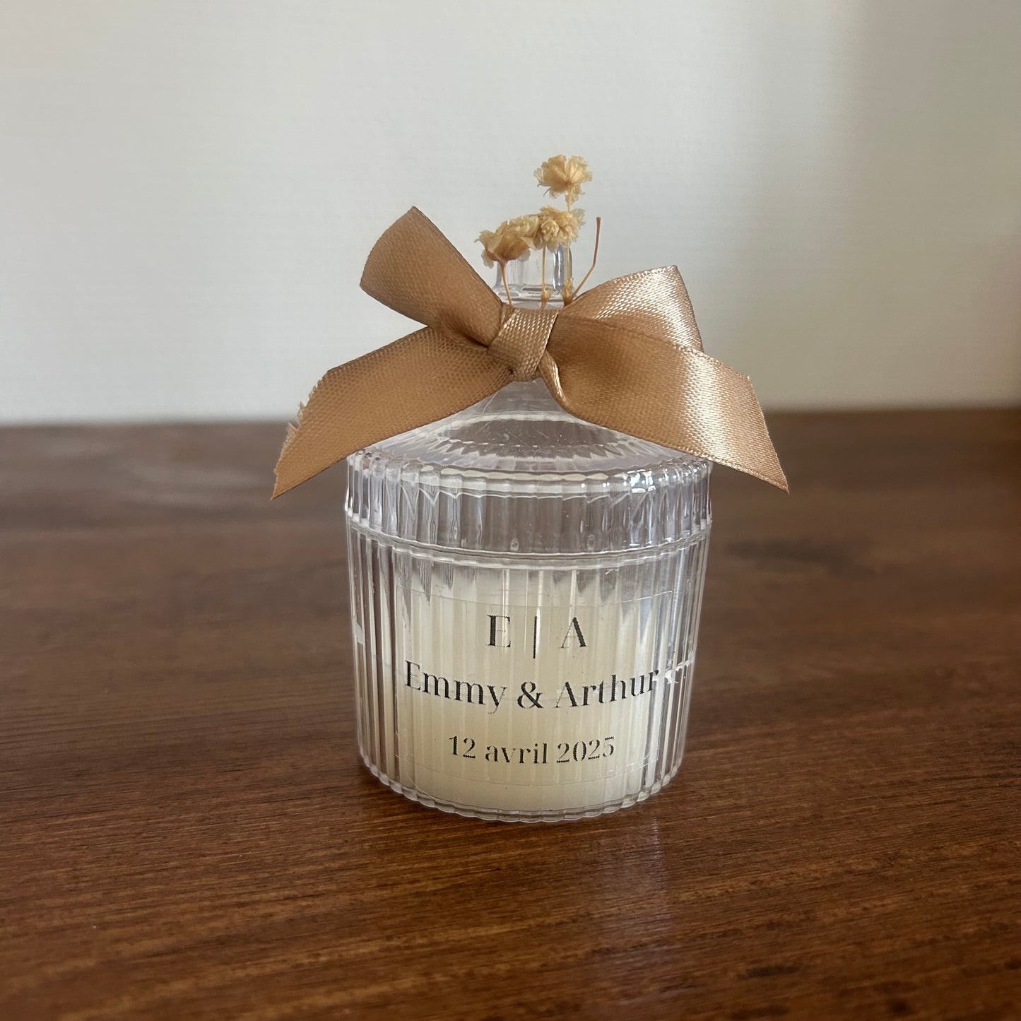 Bougie à personnaliser