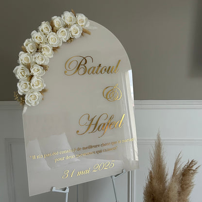 Panneau Mariage - Arche 50 x 70 cm