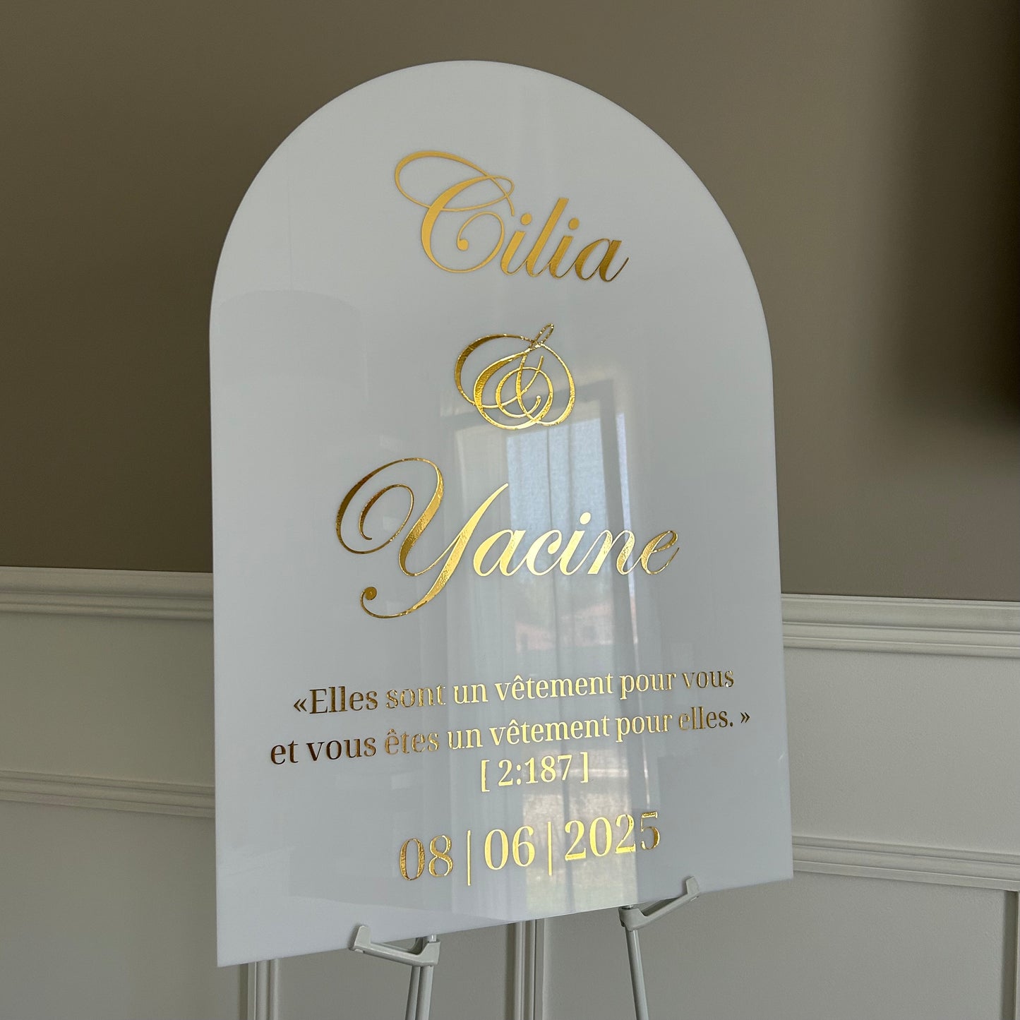 Panneau Mariage - Arche 50 x 70 cm