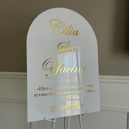 Panneau Mariage - Arche 50 x 70 cm