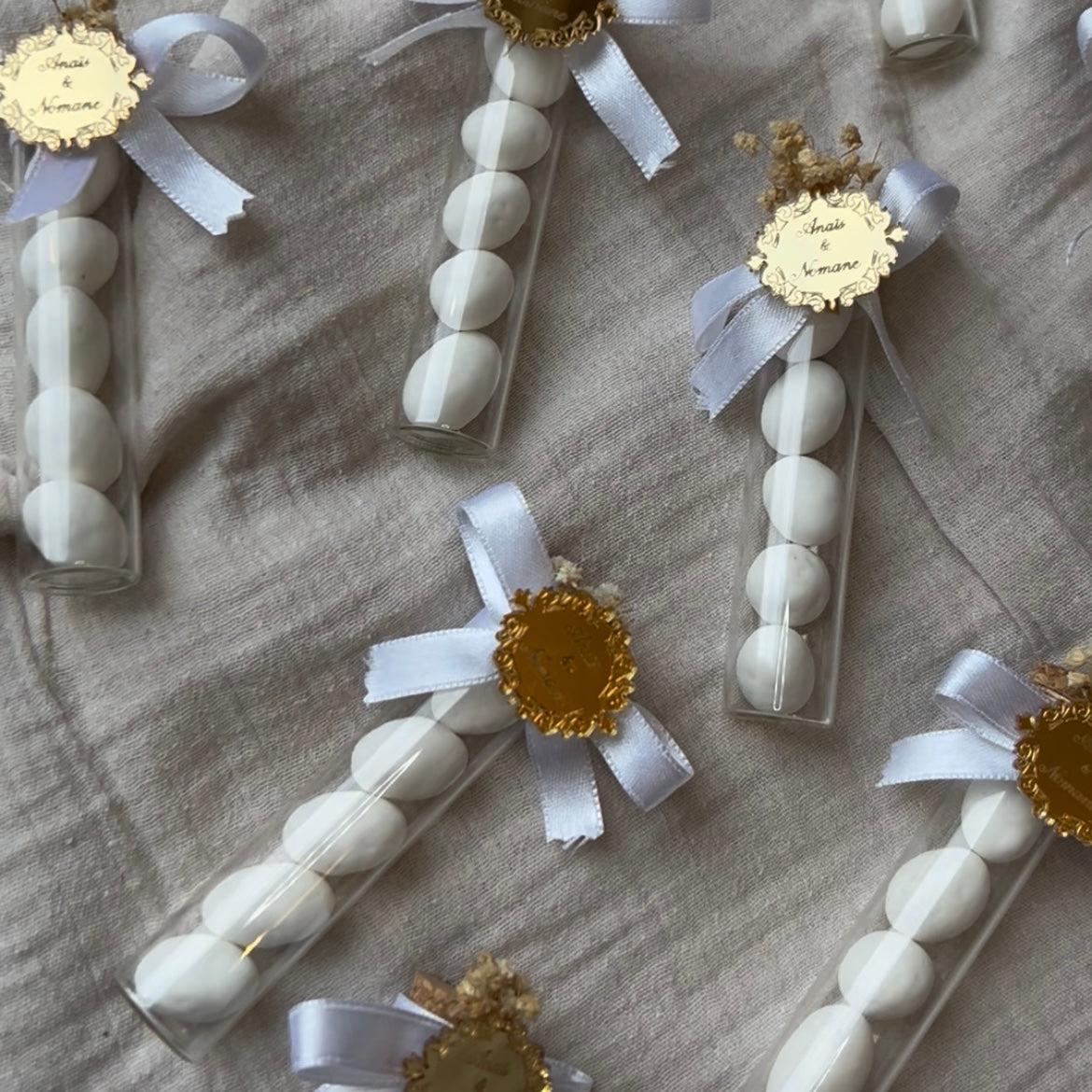 Fioles en verre dragées