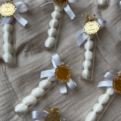 Fioles en verre dragées