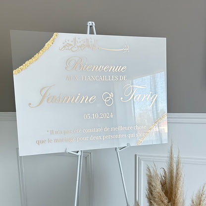 Panneau Mariage - Rectangle 50 x 70 cm
