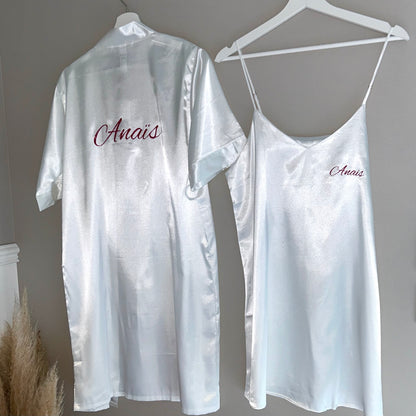 Nuisette + Peignoir blanc