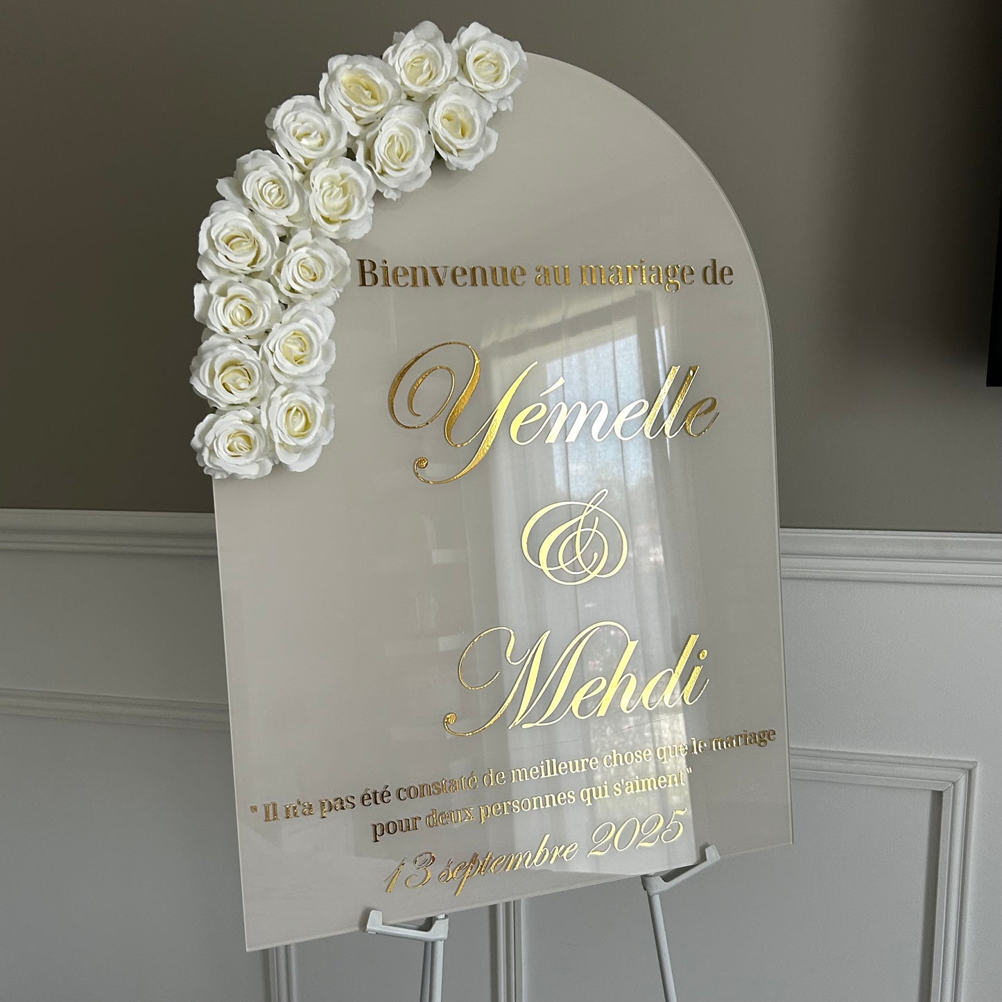 Panneau Mariage - Arche 50 x 70 cm