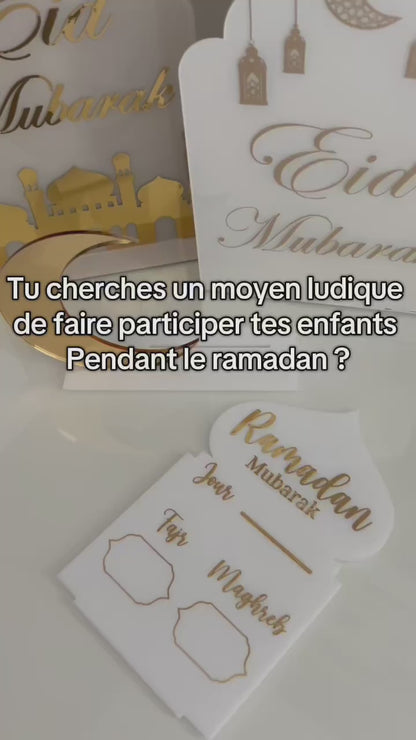 Plexiglass horaires du Ramadan